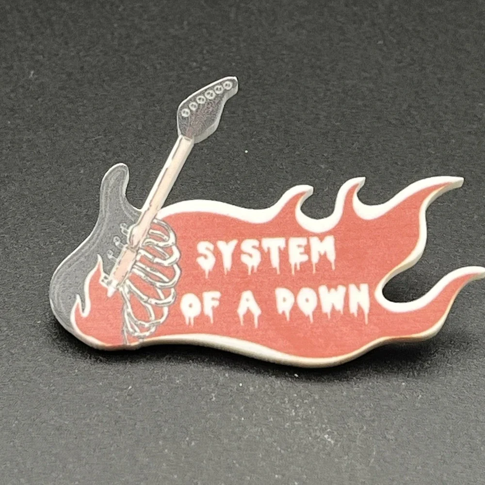 System Of A Down Rock Band Music Plastic‎ Lapel Hat Pin